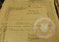rodný list Josefa Lukeša ml. /syn četníka strážmajstra Josefa Lukeša/ vystavený dňa  14.2. 1924 v  Královskom Chlmci